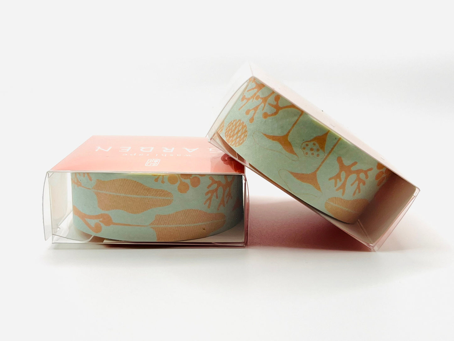 Tape, Washi, Pale Green & Orange