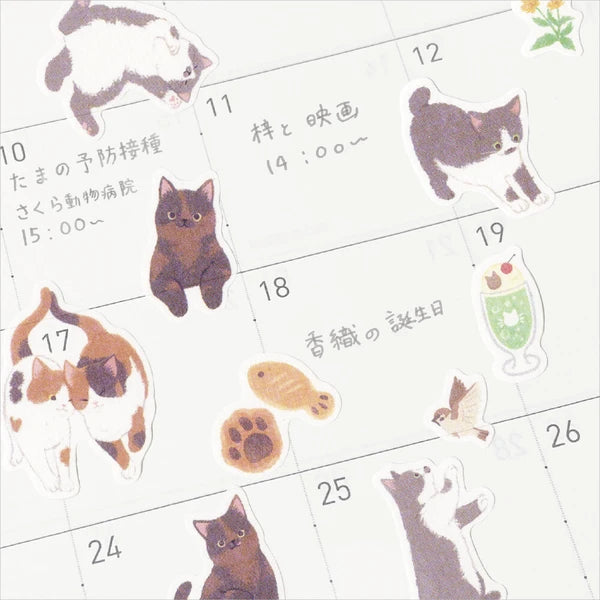 Stickers, Nyantomo, Cats, Shitamachi