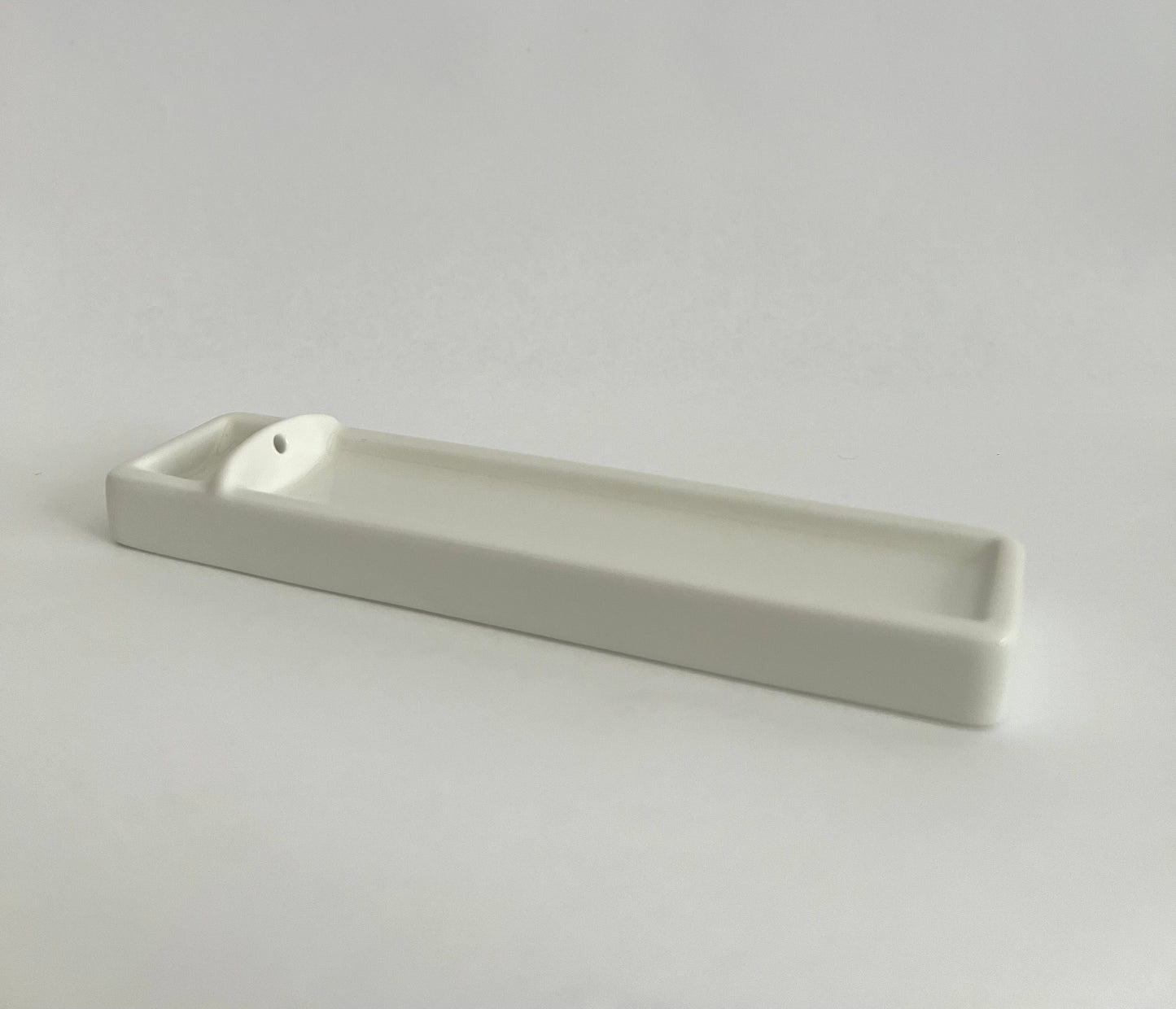 Incense Holder, Long White