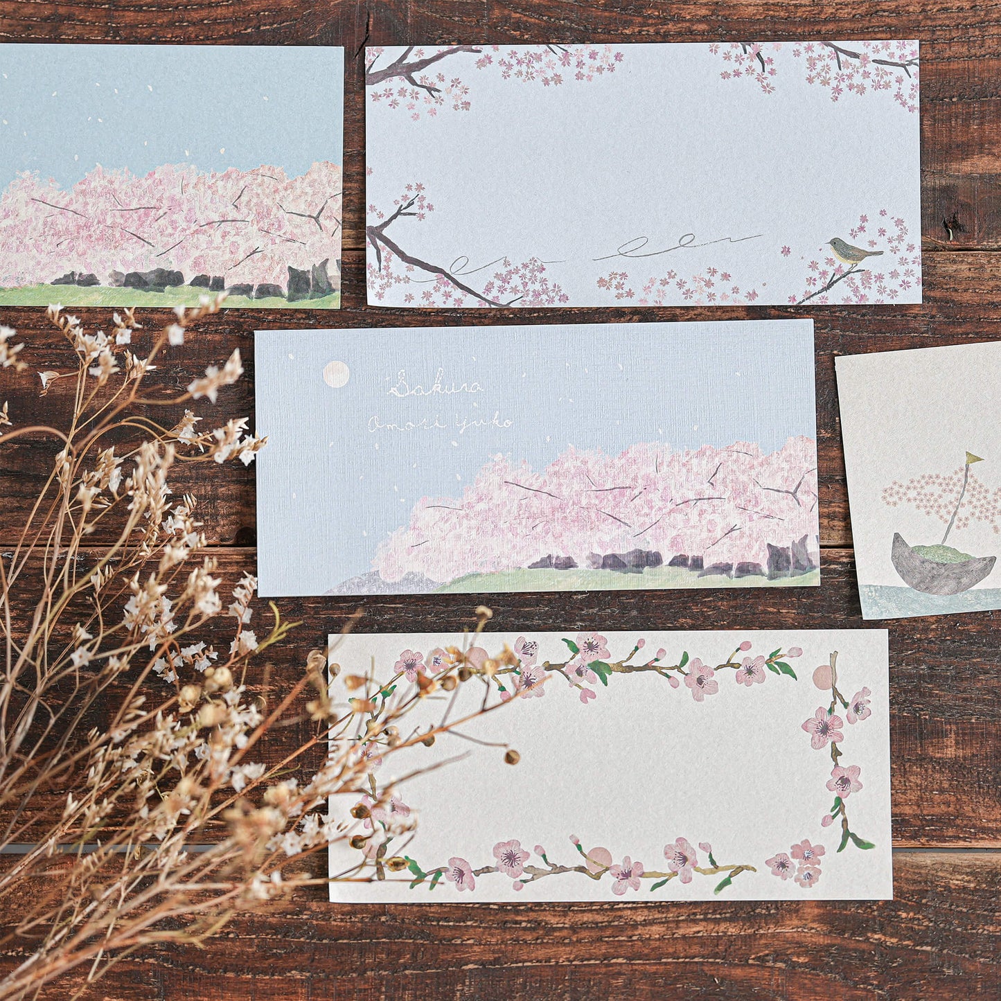 Notepad, Long, Cherry Blossoms