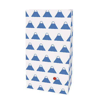 Gift Bags, paper, flat bottoms, medium, Mt Fuji