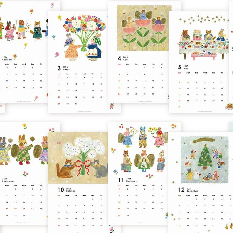 Calendar, 2026, Rabbits