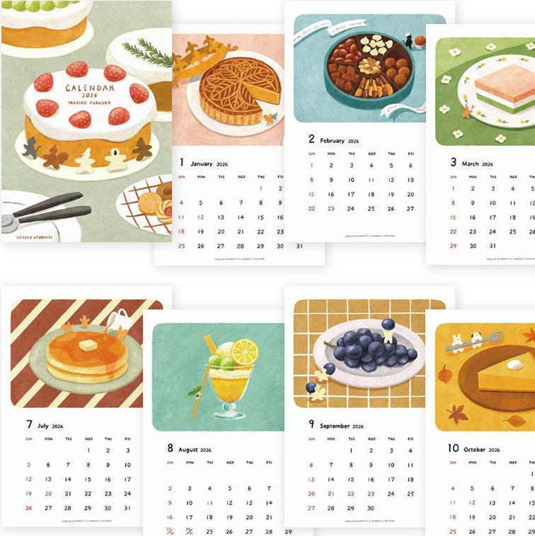 Calendar, 2026, Desserts