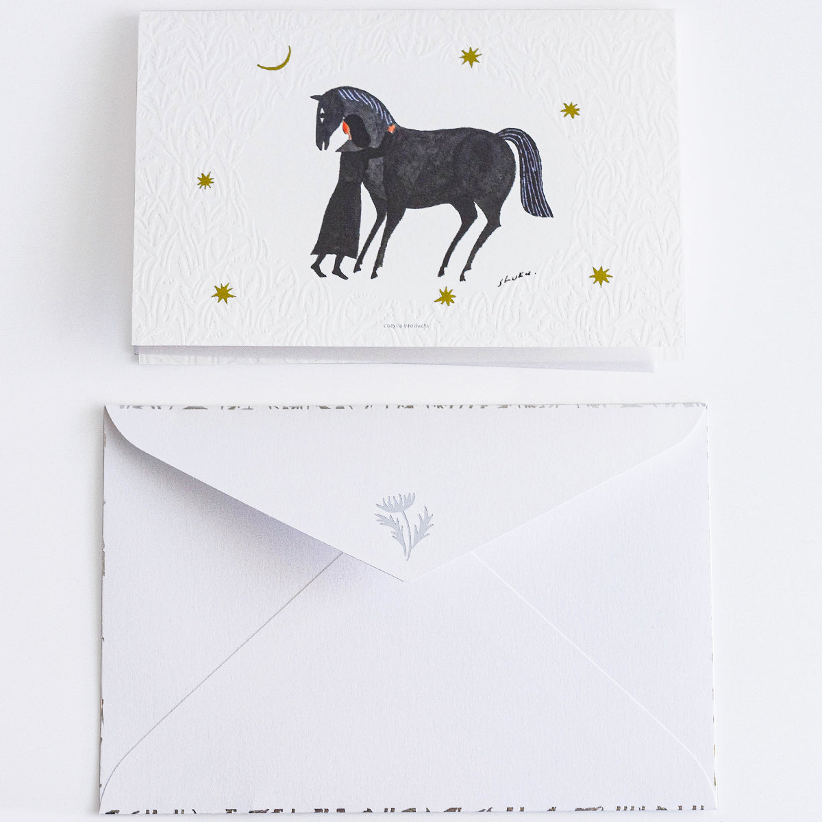 Card, General, Lady on Horse