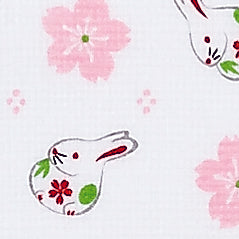 Tea Towel, Hand Towel, Onsen Towel , Sakura Rabbit