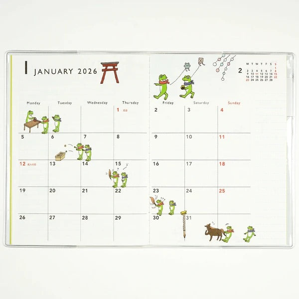 Diary, 2026, A6, Frogs