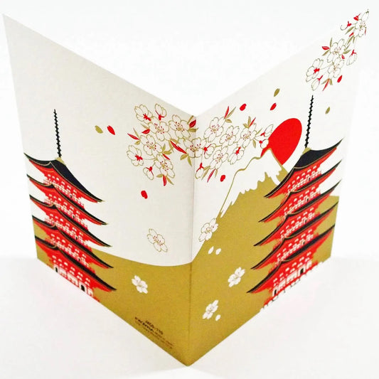 Card, Christmas, Pagoda