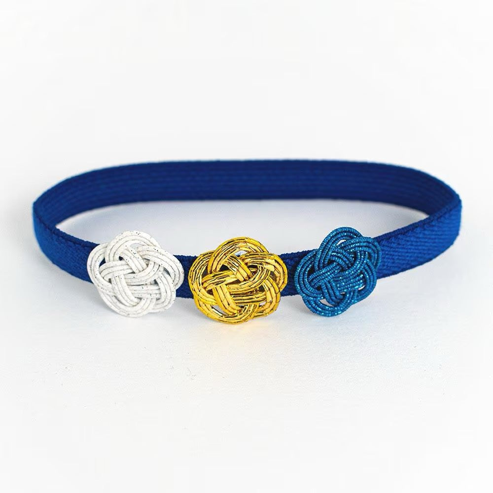 Goshuin Chou, Book Bands, Blue, Gold & White