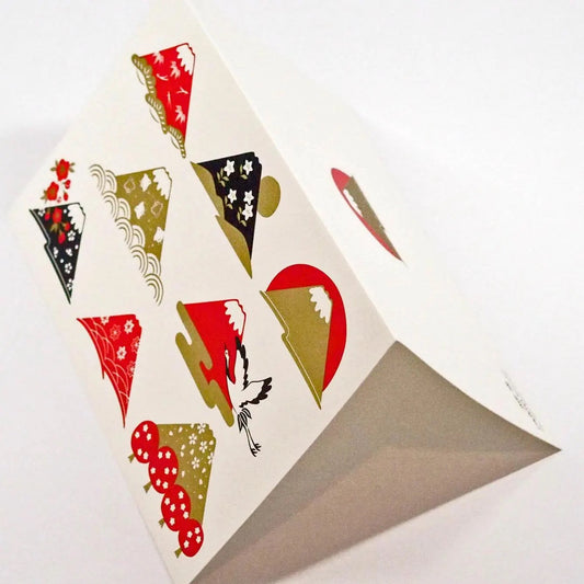 Card, Christmas, Mt Fuji