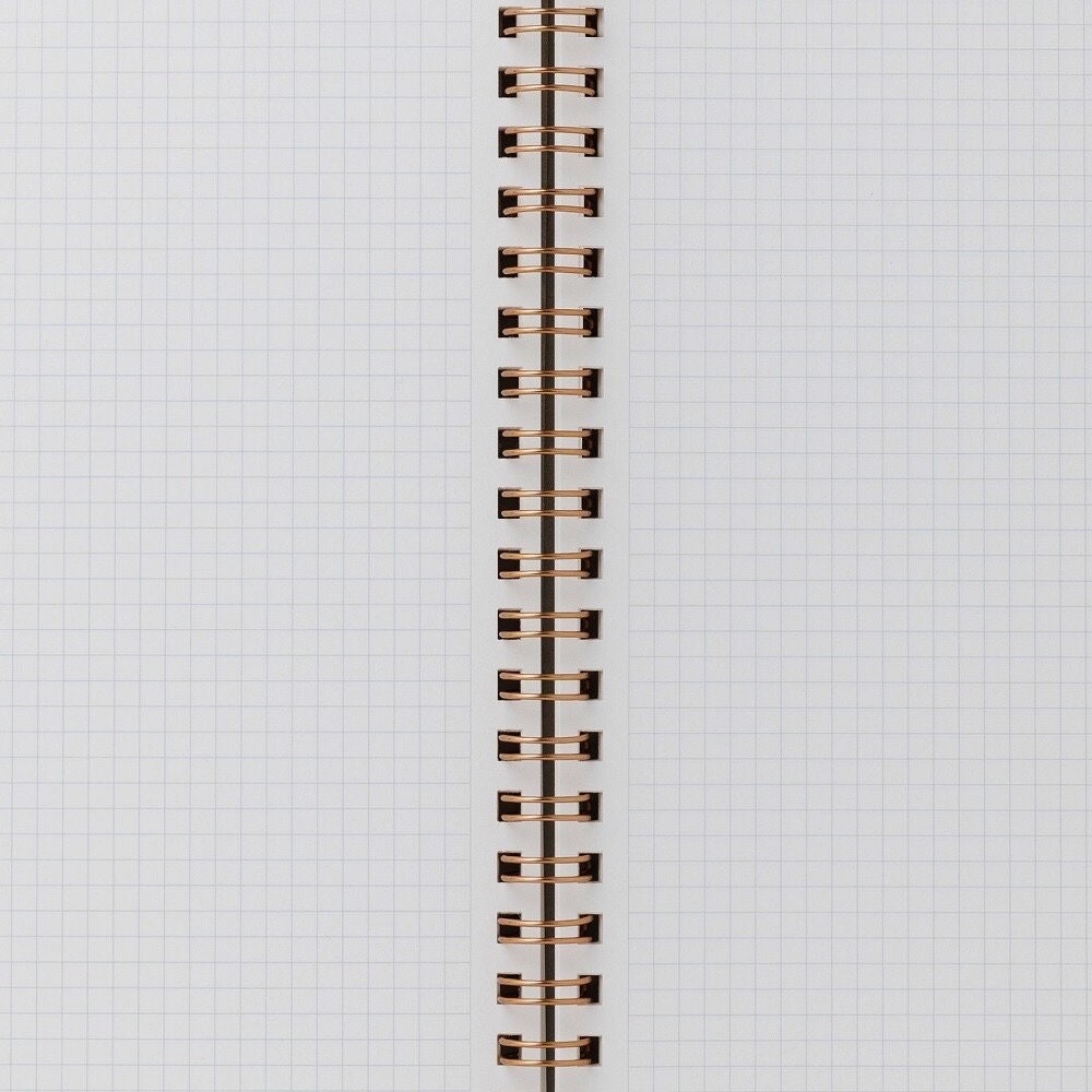 Notebook, Yuzen Washi Ring, Gold & Silver Stripes