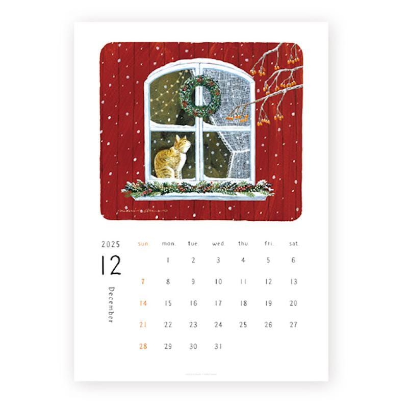 Cat in the Window 2025 Calendar