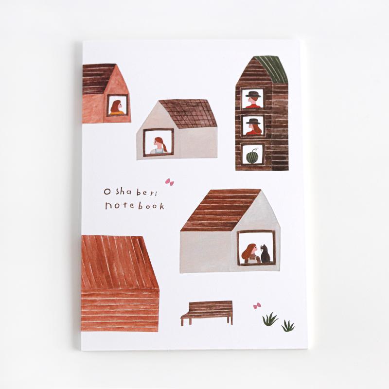 Farmhouse Notebook, A5 Notebook