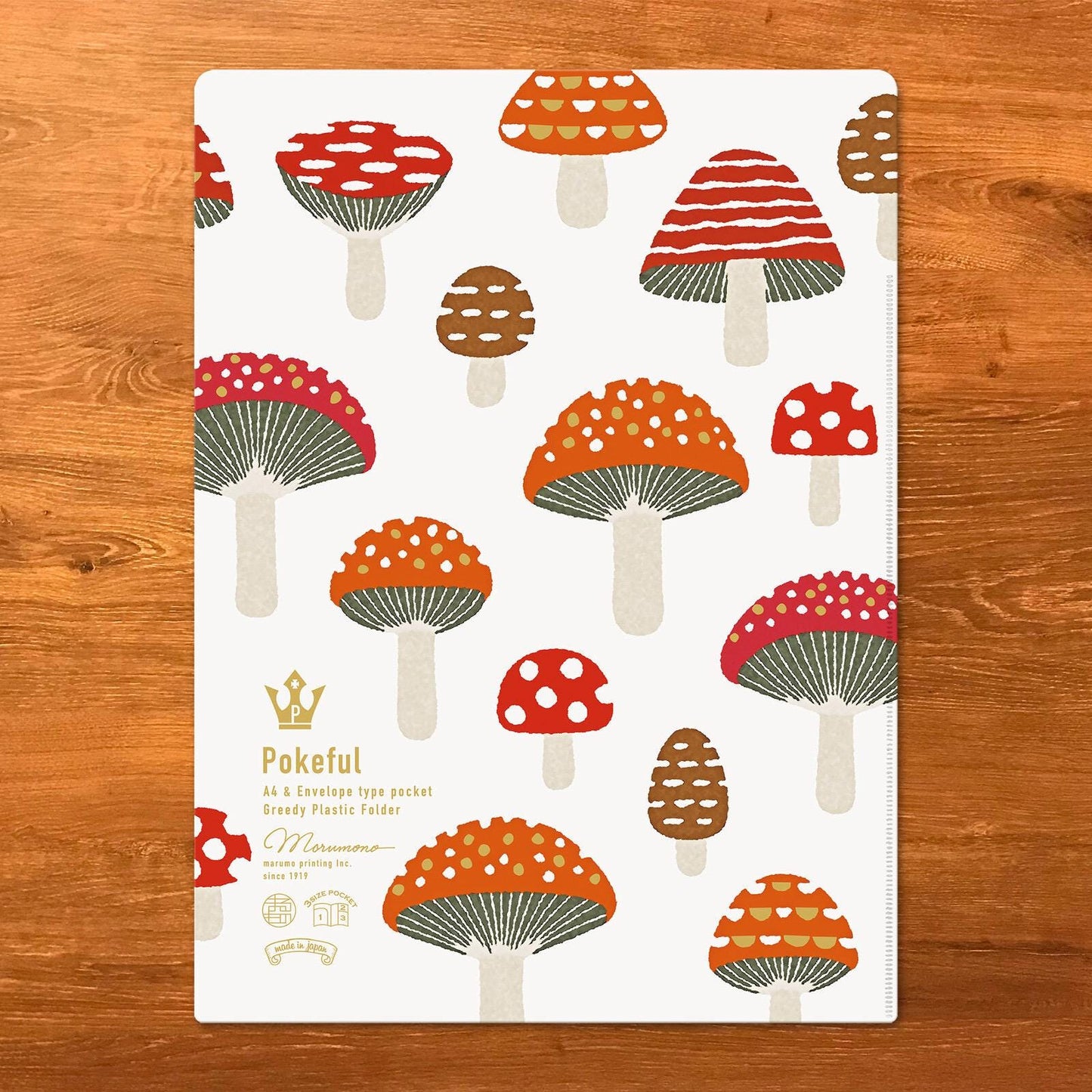 Mushroom A4 Clear File