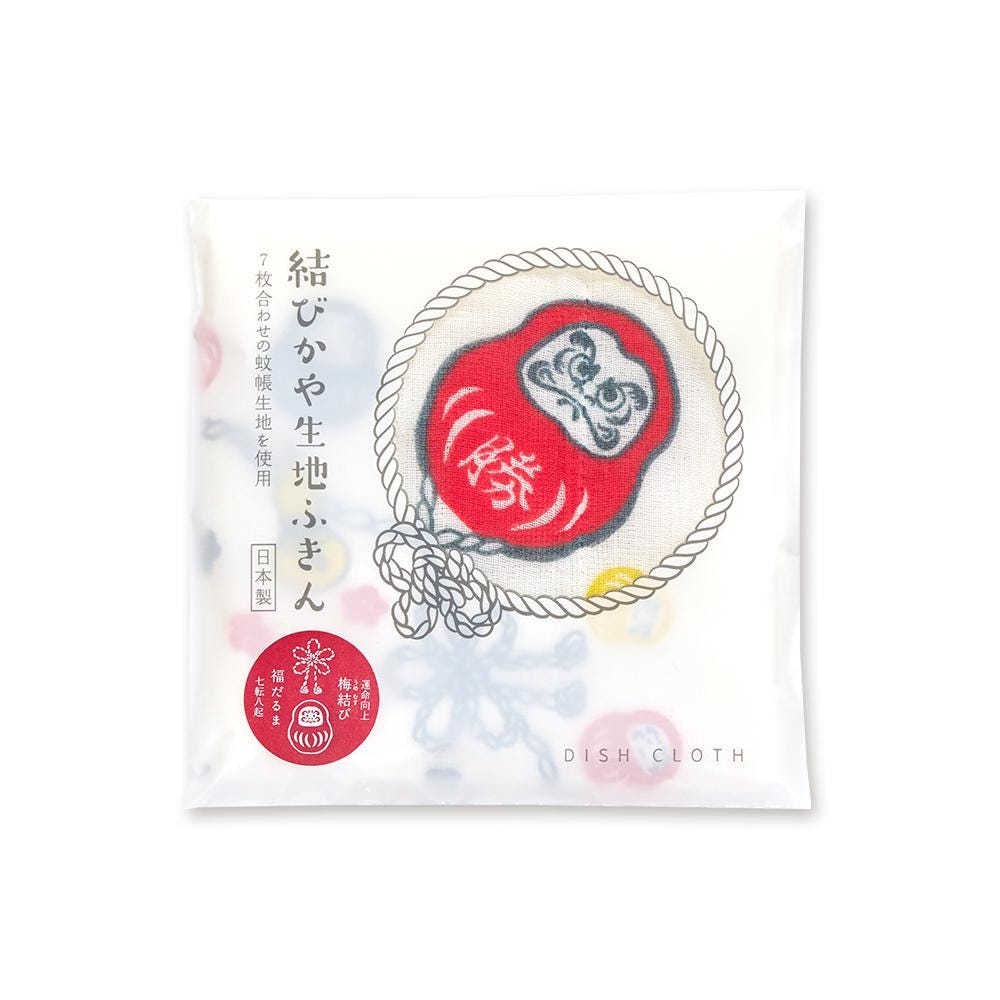 Kitchen Dish Cloth, Daruma Dolls