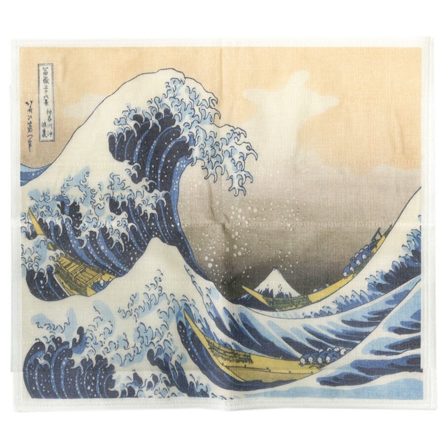 Japanese Dish Cloth, Great Waves of Kanagawa - Scents of Japan