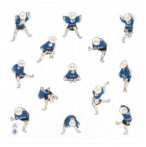 Japanese Dish Cloth, Hokusai's Sparrow Dance - Scents of Japan