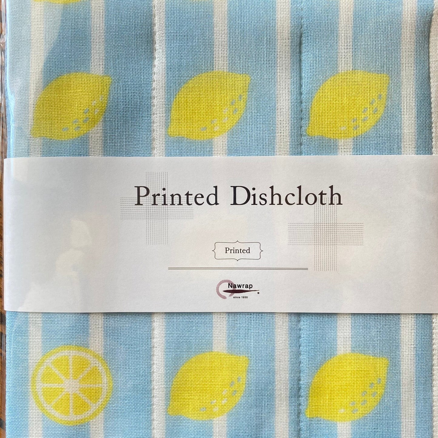 Japanese Dish Cloth, Stripey Lemons - Scents of Japan