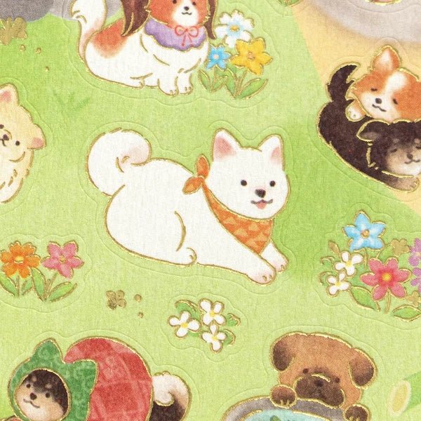 Japanese Dog & Japanese Garden Stickers - Scents of Japan