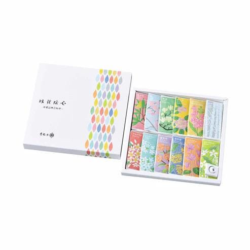 Japanese Incense Gift Set, 12 Flower Scents - Scents of Japan