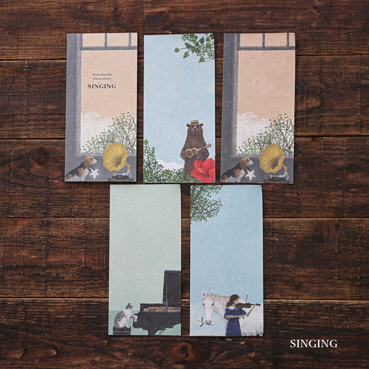 Japanese Notepad, Long, Singing - Scents of Japan