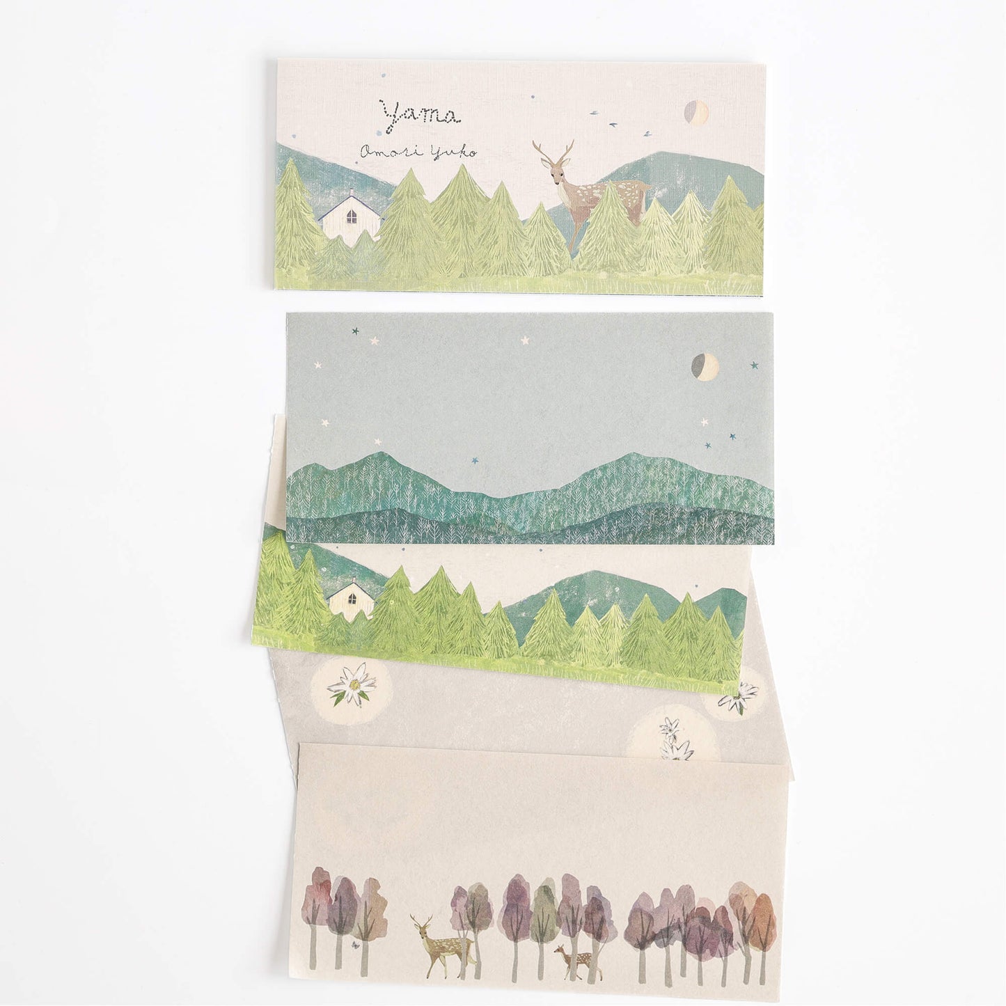 Japanese Notepad, Long, Yama (Mountains) - Scents of Japan
