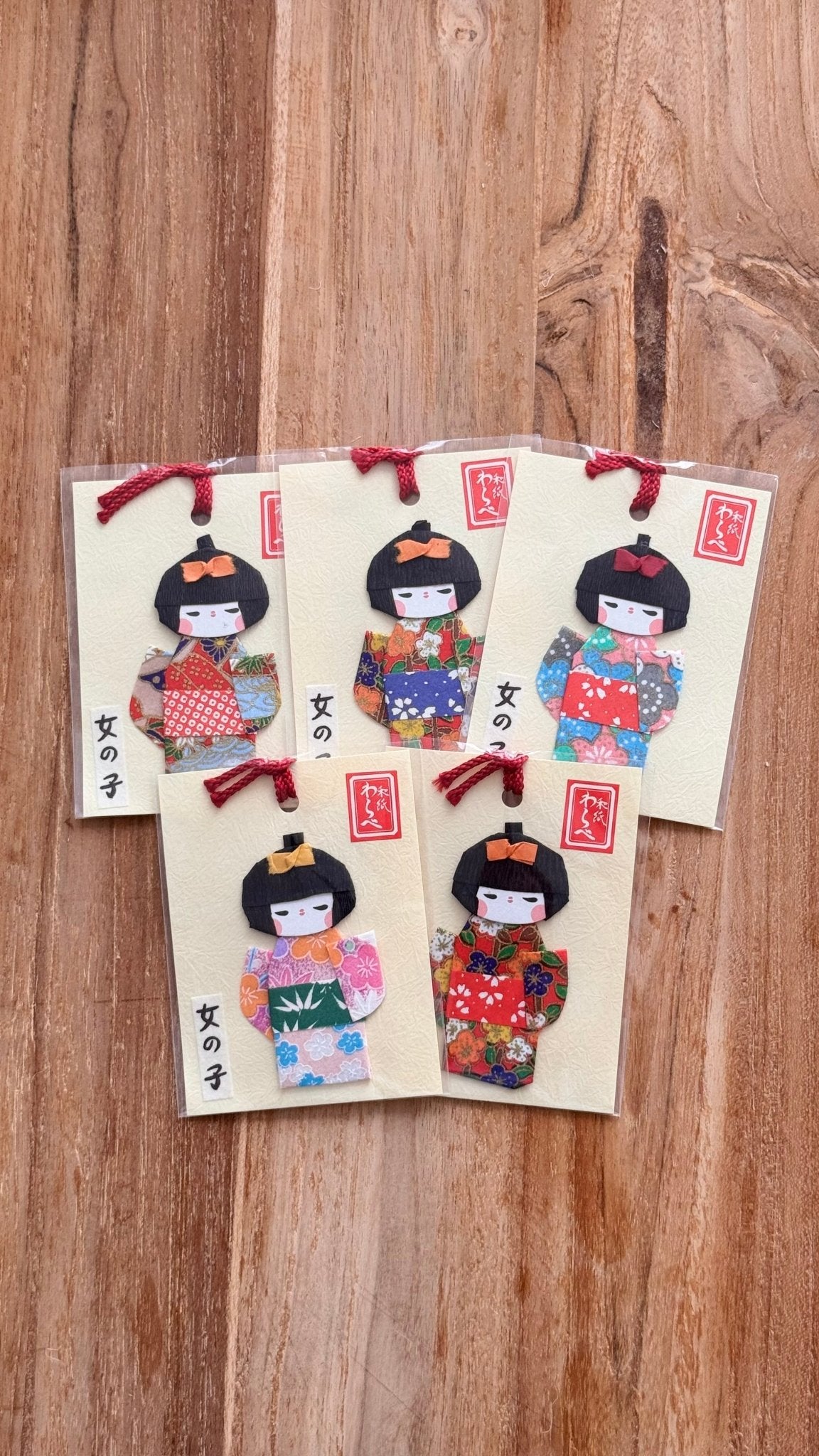 Japanese Paper Bookmark, Geisha, With Bow - Scents of Japan