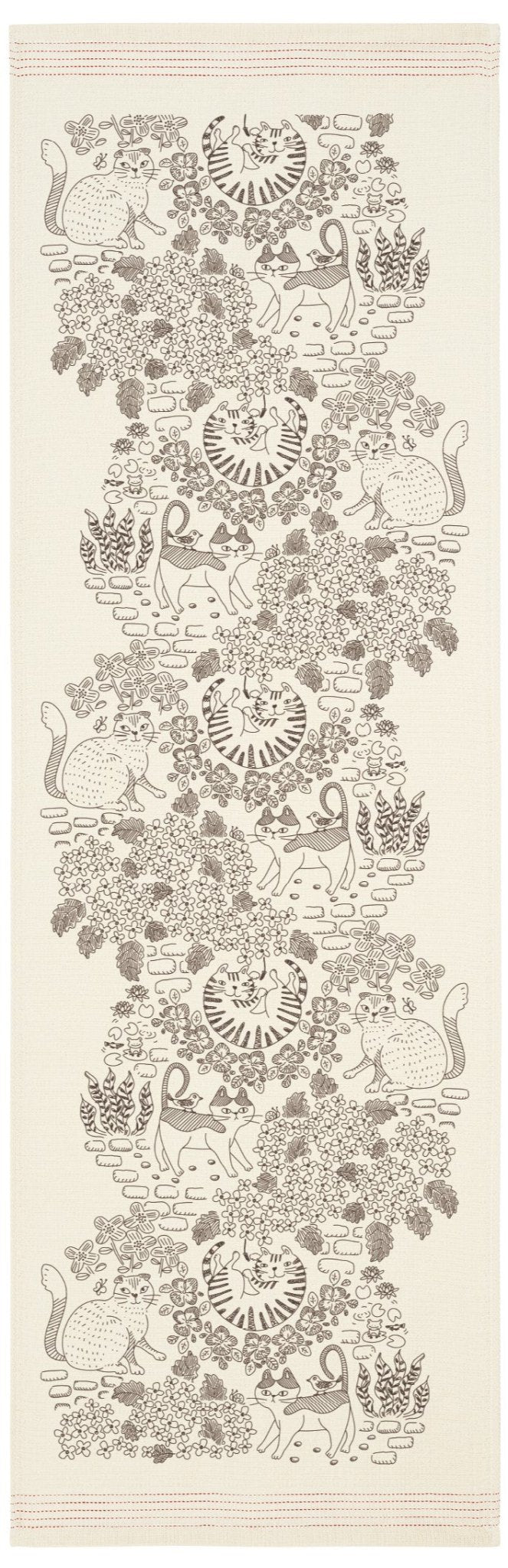 Japanese Tea Towel, Cats Garden - Scents of Japan