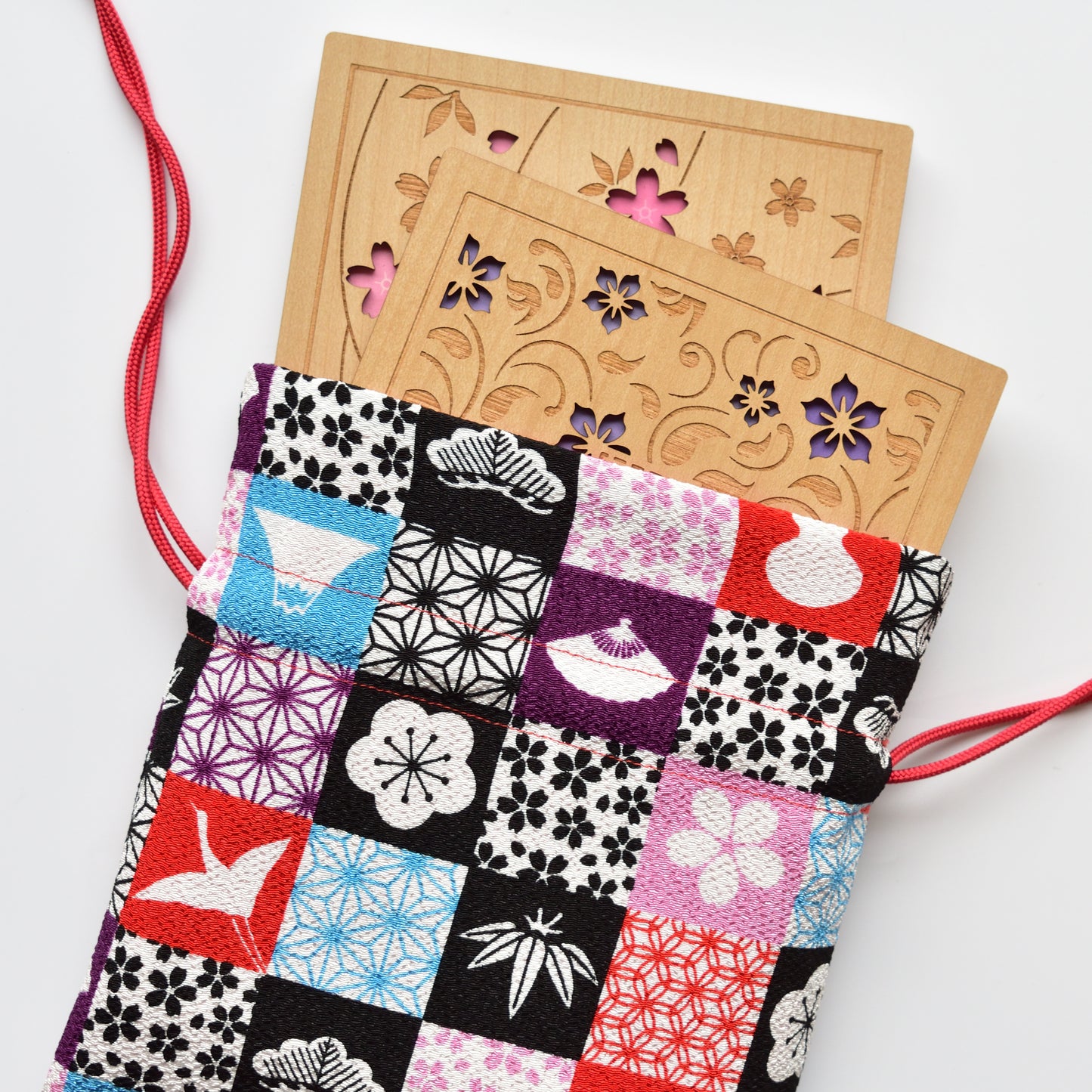 Goshuin Chou, Storage Bags, Japanese Checkered Pattern
