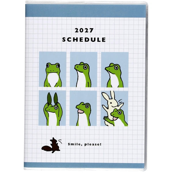 2027 Japanese Diary – A6, Frogs Smile Please - Scents of Japan