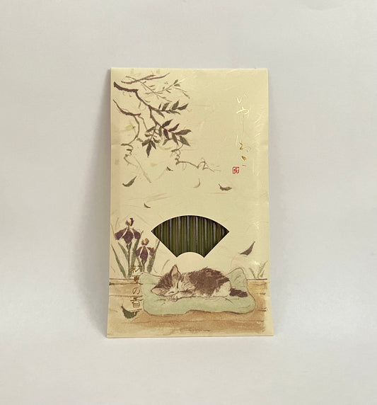 Incense, Short Sticks, Cat/Green Tea Pkt