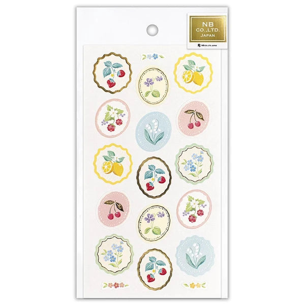 Japanese Foil Stickers, Fruits and Flowers - Scents of Japan