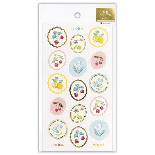 Japanese Foil Stickers, Fruits and Flowers - Scents of Japan