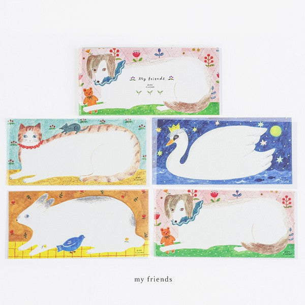 Japanese Notepad, Long, My Friends - Scents of Japan
