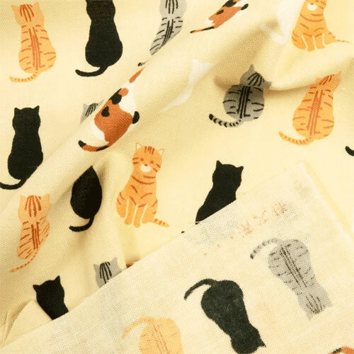 Japanese Hand Towel, Cats Of Japan