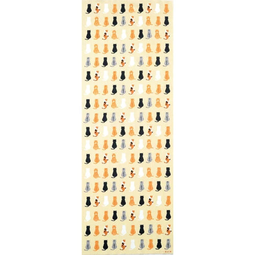 Japanese Hand Towel, Cats Of Japan