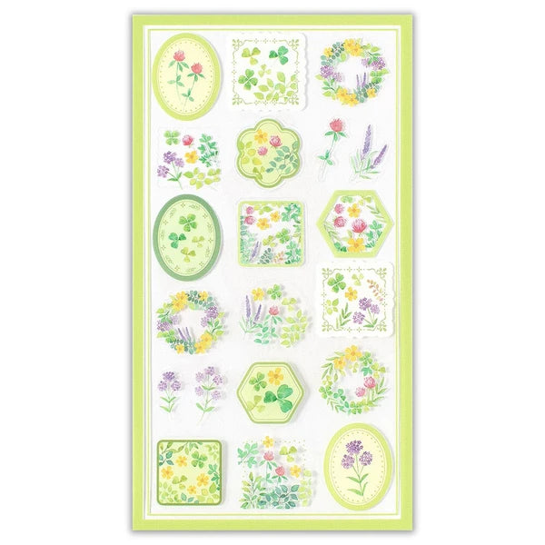 Japanese Stickers, My Garden Watercolour Flowers - Scents of Japan