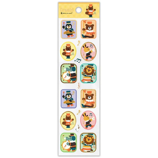 Japanese Foil Stickers – Animal Musicians – Scents of Japan