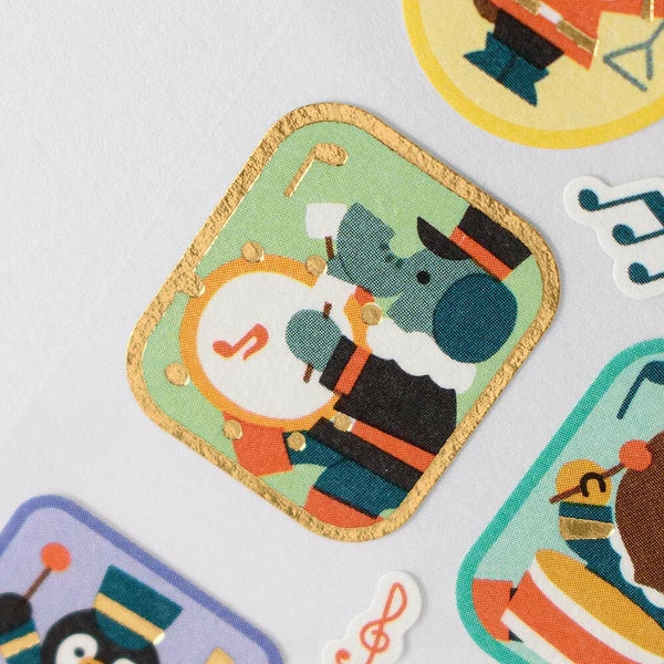 Japanese Foil Stickers – Animal Musicians – Scents of Japan