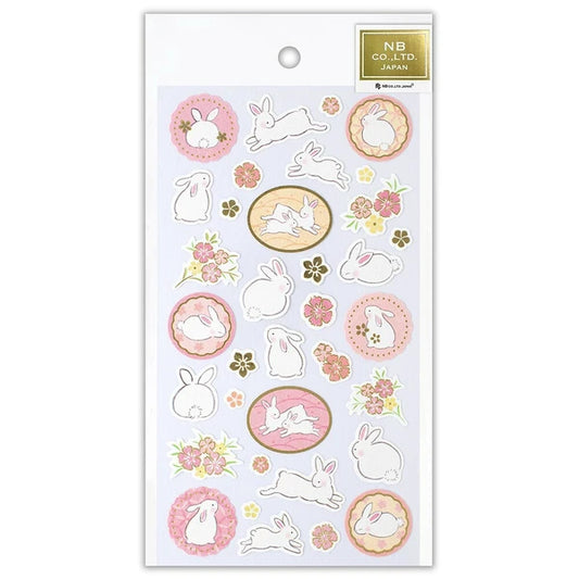 Japanese Stickers – Rabbits & Cherry Blossoms – Scents of Japan