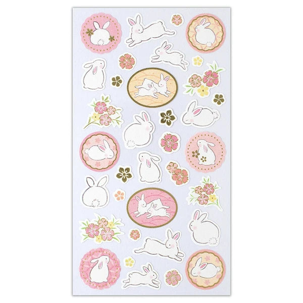 Japanese Stickers – Rabbits & Cherry Blossoms – Scents of Japan