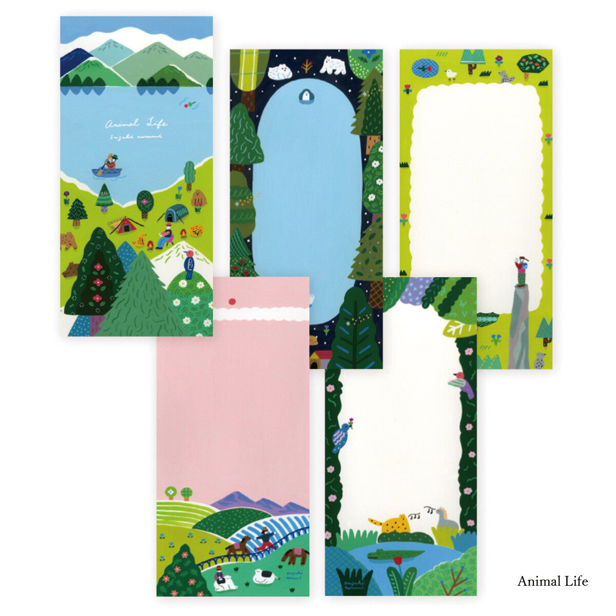 Japanese Notepad, Long, Animal Life - Scents of Japan