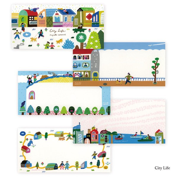 Japanese Notepad, Long, City Life - Scents of Japan