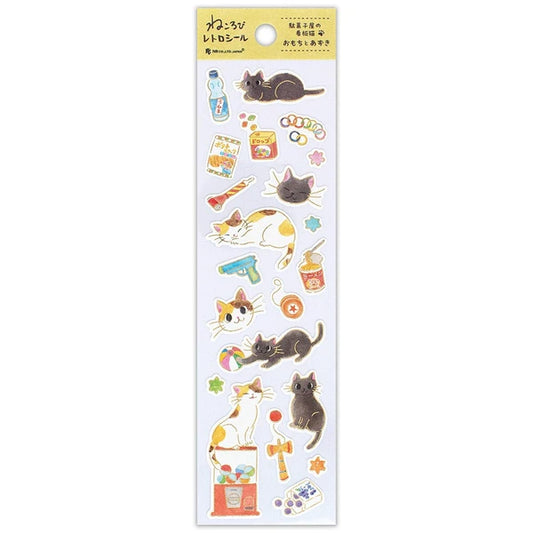 Japanese Retro Stickers – Cats & Retro Toys – Scents of Japan