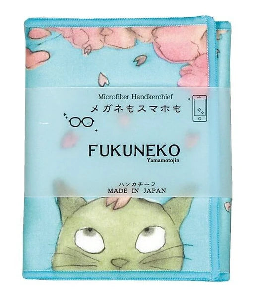 Microfibre Glasses Cloth, Cat & Sakura Blossoms - Scents of Japan