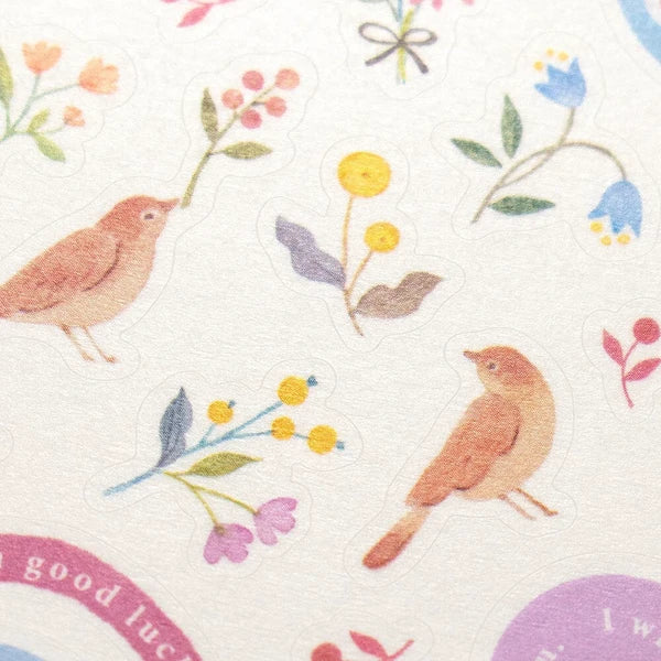 japanese-stickers-awairo-small-bird-flower-garden