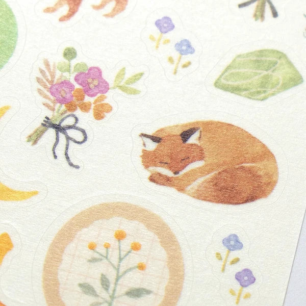 Japanese Stickers – Awairo Moon, Squirrel & Fox – Scents of Japan