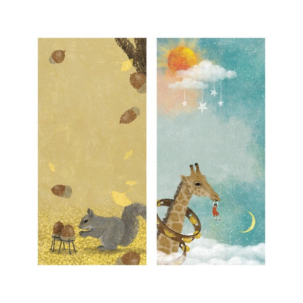 Japanese Notepad, Long, March Giraffe - Scents of Japan