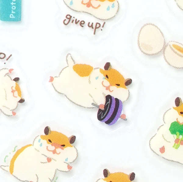 Japanese Planner Stickers – Hamster Workout & Exercise – Scents of Japan