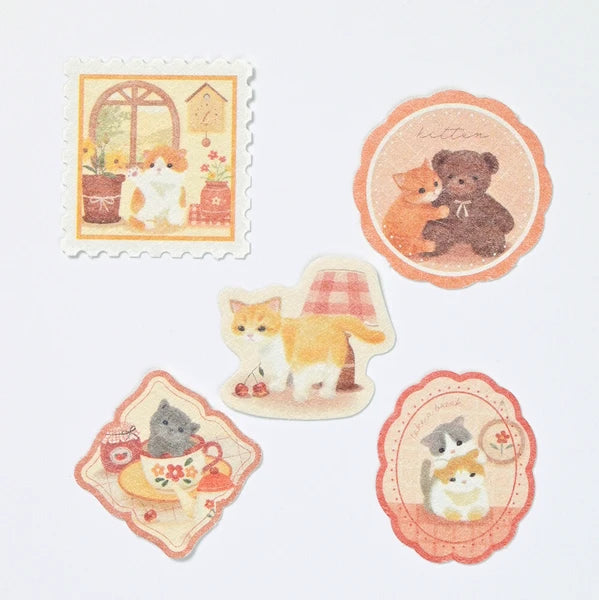 Stickers, Flake, Relaxing Day, Kittens
