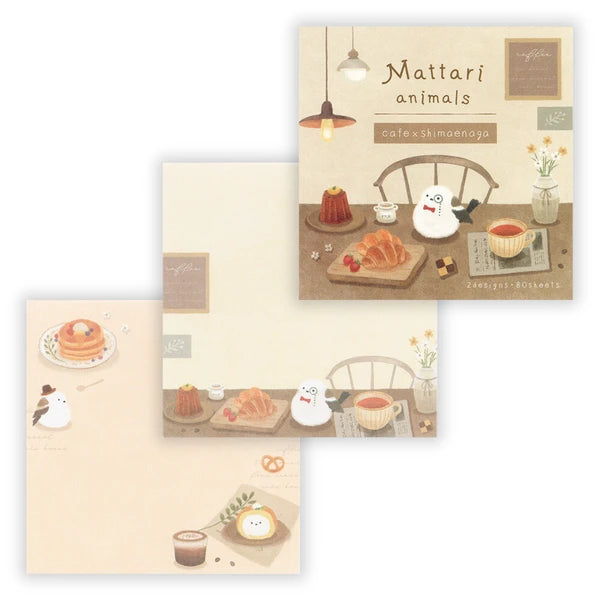 Japanese Memo Pad, Cafe & White Bird - Scents of Japan